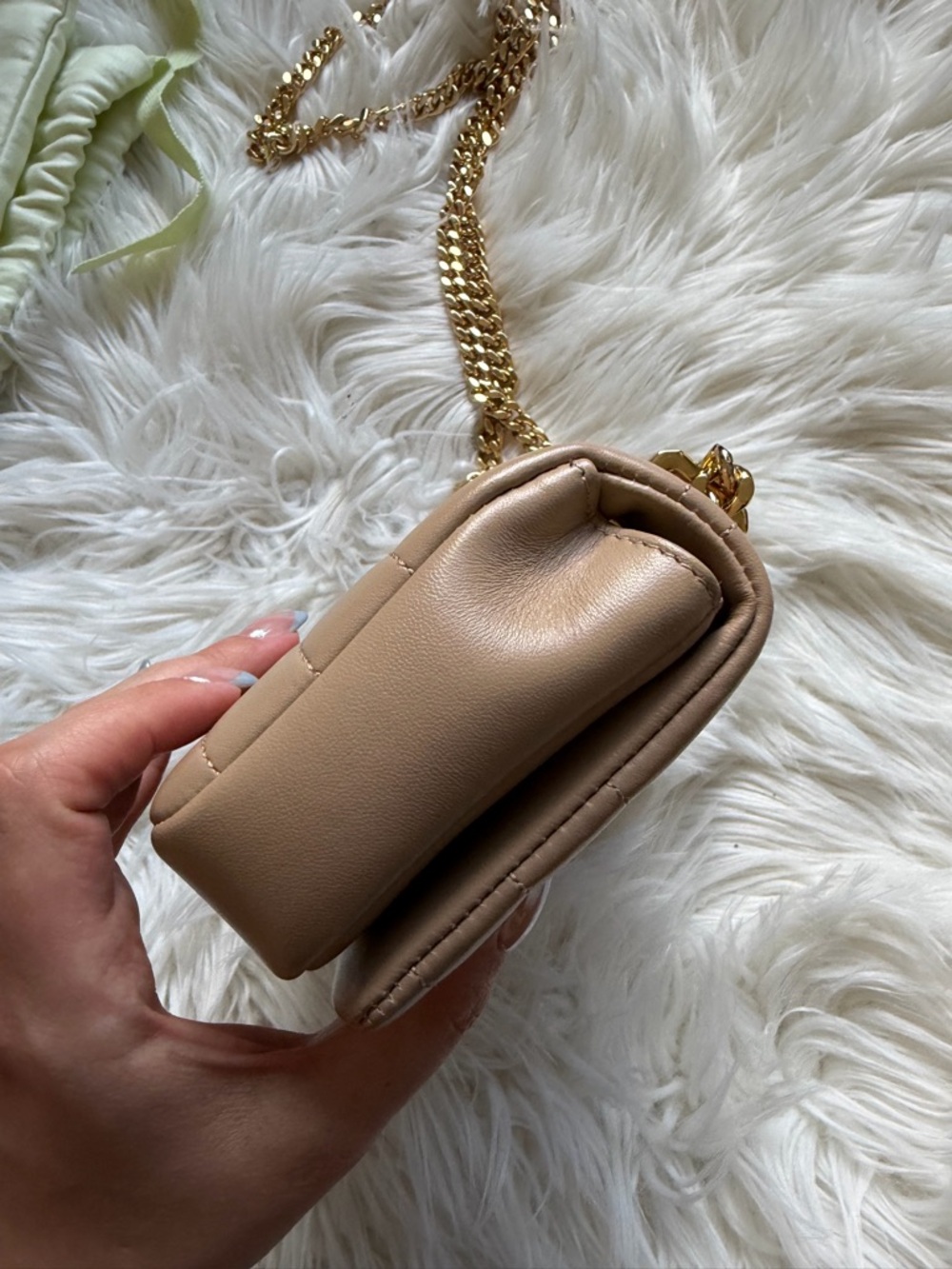 Burberry leather chain cross body bag - Picture 10 of 16